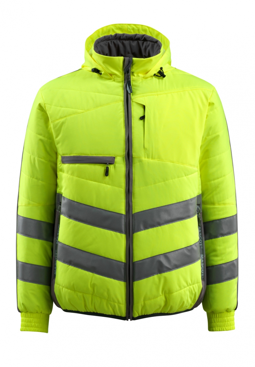 MASCOT-Workwear, Warnschutz-Thermojacke, Dartford,  115 g/m, gelb/dunkelanthrazit