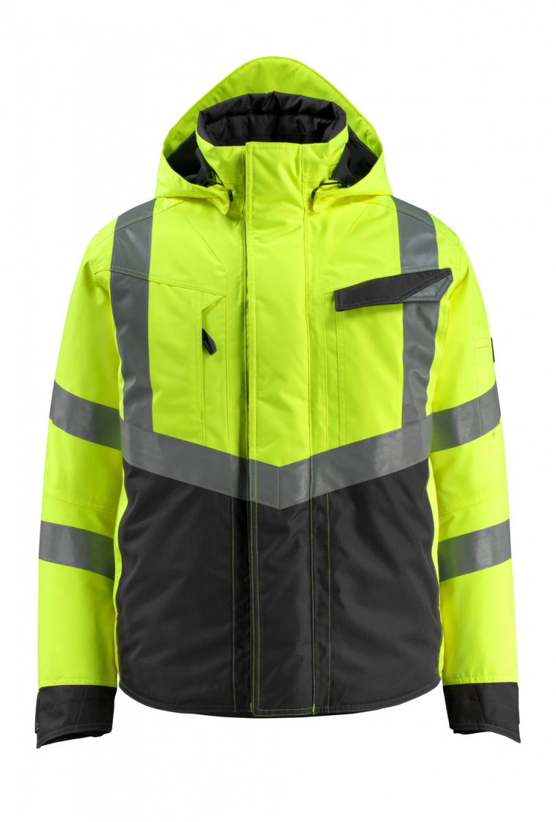 MASCOT-Workwear, Warnschutz-Pilotenjacke, Hastings, 210 g/m², gelb/schwarz