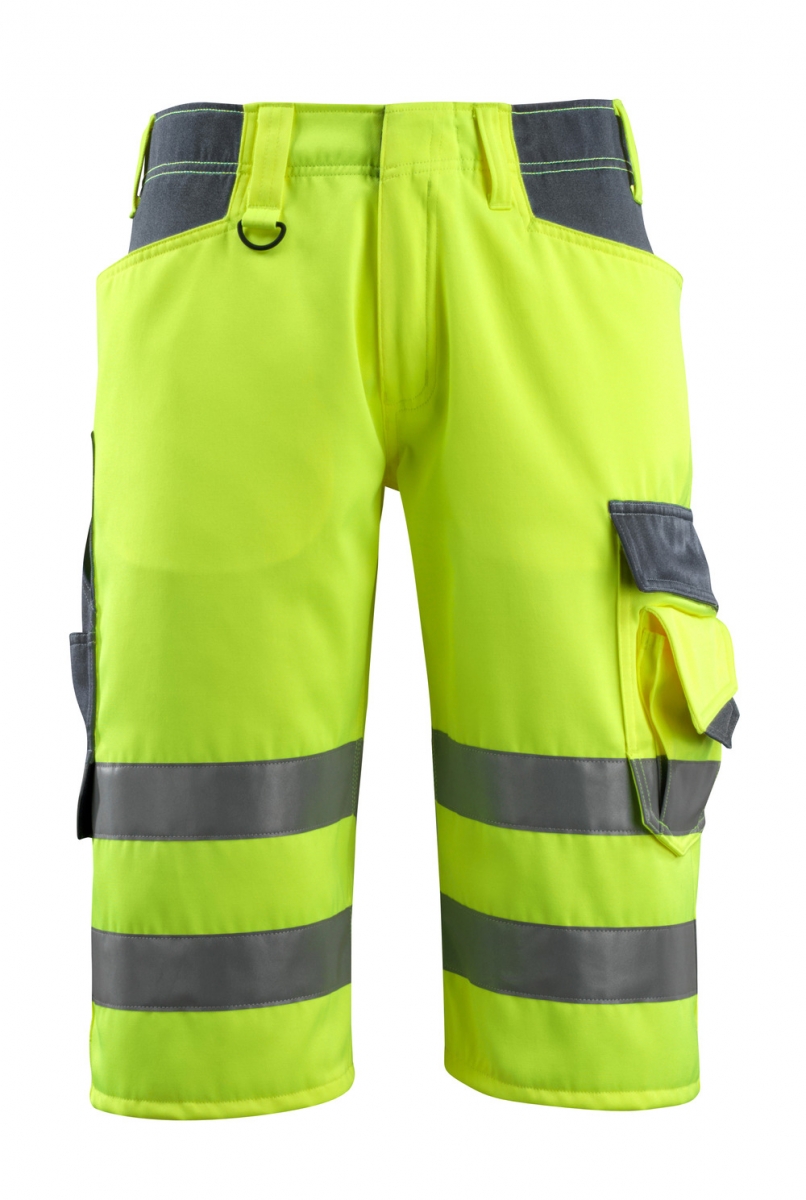 MASCOT-Workwear, Warnschutz-Shorts, Luton,  290 g/m, gelb/schwarzblau