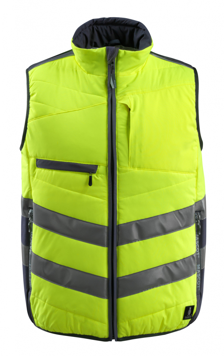 MASCOT-Workwear, Warnschutz-Thermoweste, Grimsby, 115 g/m², gelb/schwarzblau