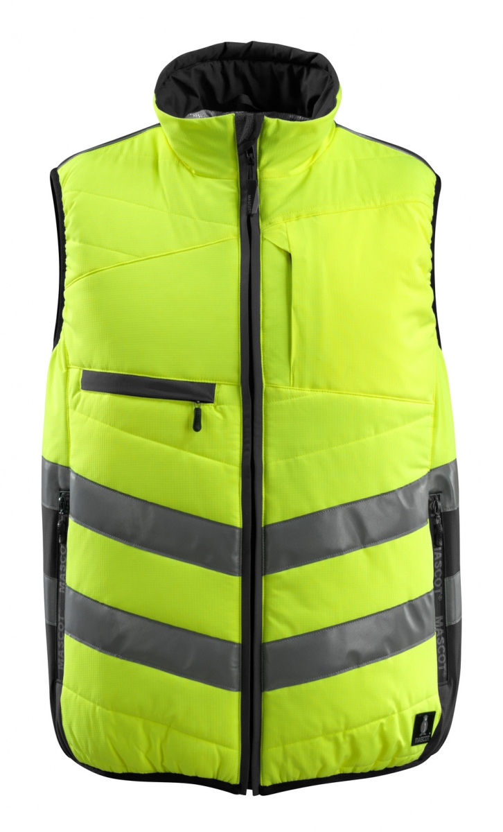 MASCOT-Workwear, Warnschutz-Thermoweste, Grimsby,  115 g/m, gelb/schwarz
