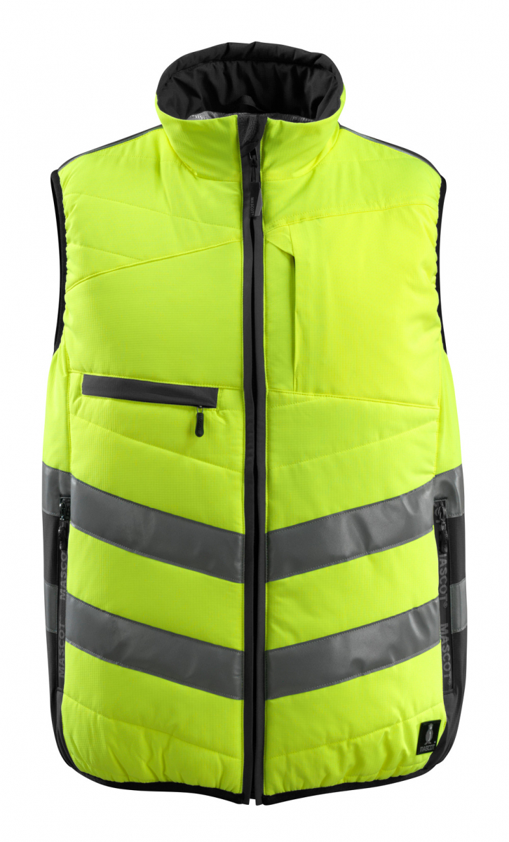 MASCOT-Workwear, Warnschutz-Thermoweste, Grimsby, 115 g/m², gelb/schwarz