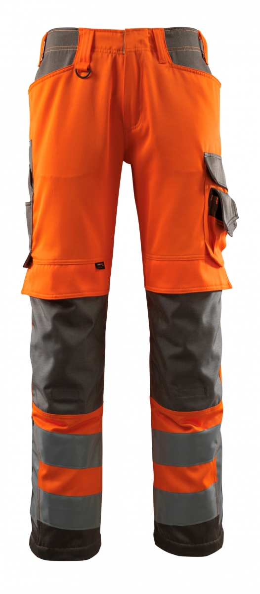 MASCOT-Workwear, Warnschutz-Bundhose, Kendal,  76 cm, 290 g/m, orange/dunkelanthrazit
