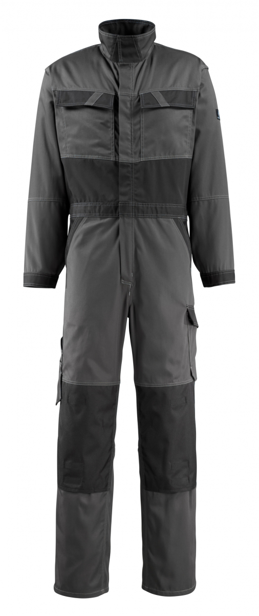 MASCOT-Workwear, Kombination, Wallan, 245 g/m², Arbeits-Berufs-Overall, dunkelanthrazit/schwarz