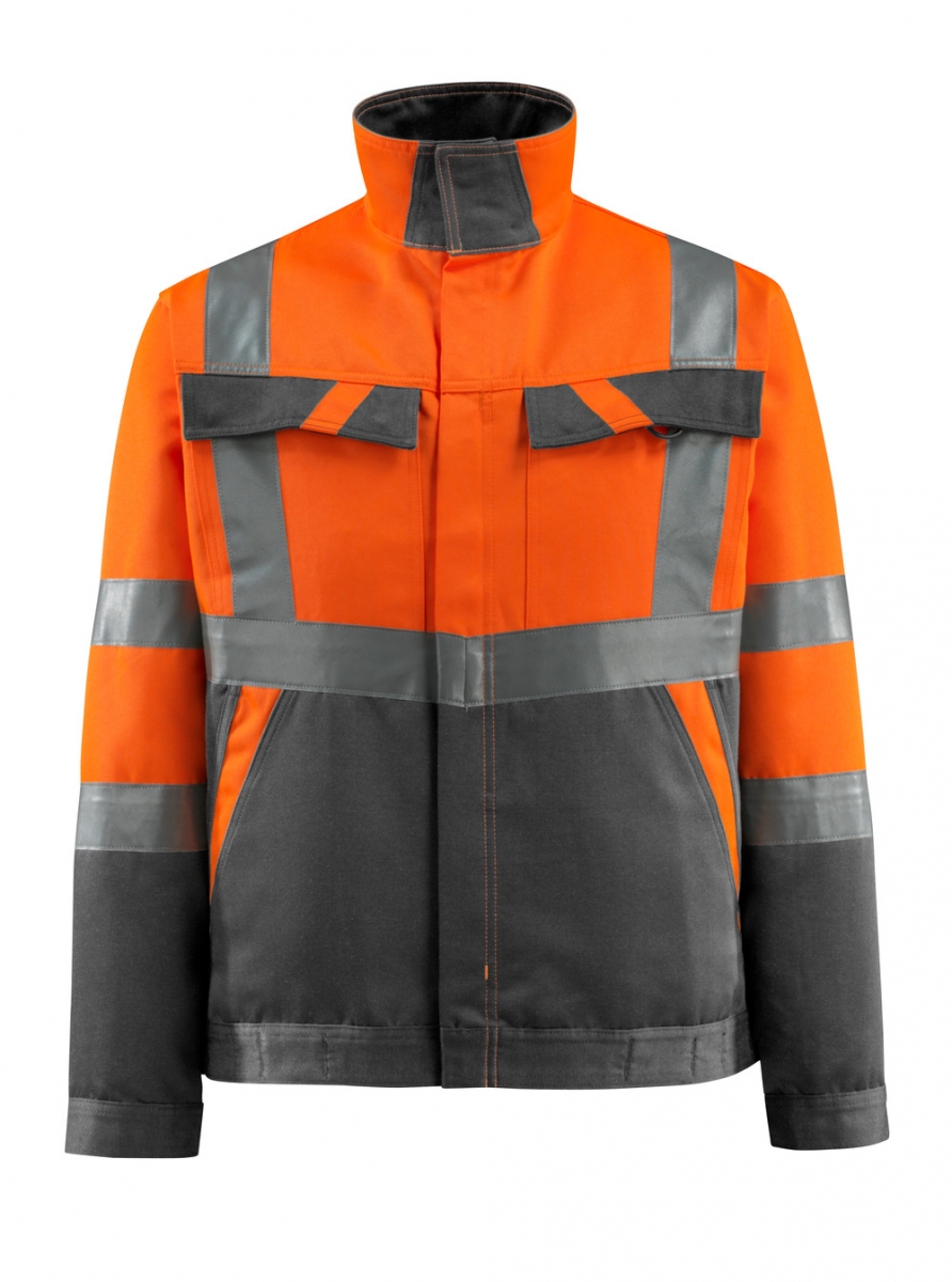 MASCOT-Workwear, Warnschutz-Jacke, Forster,  285 g/m, orange/dunkelanthrazit