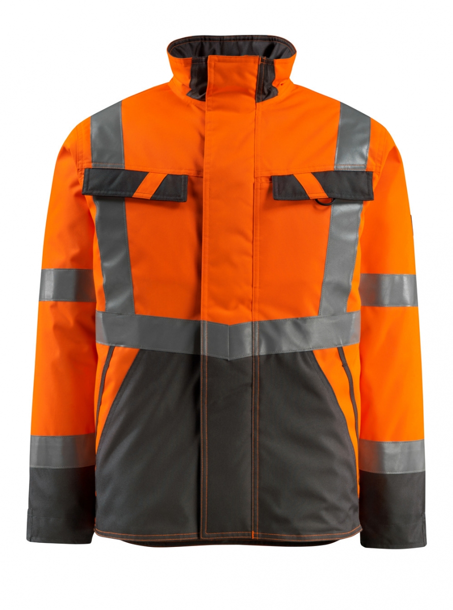 MASCOT-Workwear, Warnschutz-Pilotenjacke, Penrith,  210 g/m, orange/dunkelanthrazit