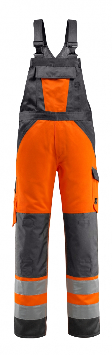 MASCOT-Workwear, Warnschutz-Latzhose, Gosford,  76 cm, 285 g/m, orange/dunkelanthrazit