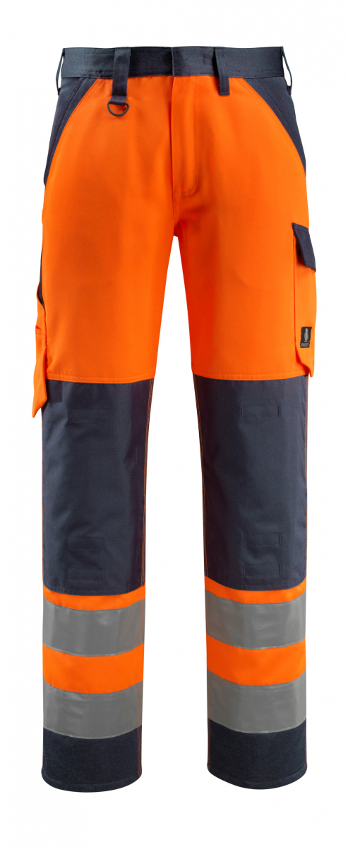 MASCOT-Workwear, Warnschutz-Bundhose, Maitland,  76 cm, 285 g/m, orange/schwarzblau