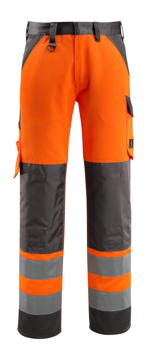 MASCOT-Workwear, Warnschutz-Bundhose, Maitland,  76 cm, 285 g/m, orange/dunkelanthrazit