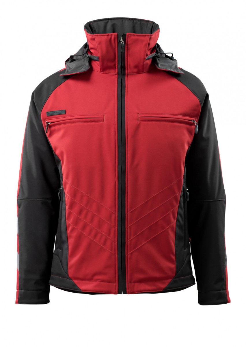 MASCOT-Workwear, Kälteschutz, Soft Shell Jacke, Darmstadt, 305 g/m², rot/schwarz