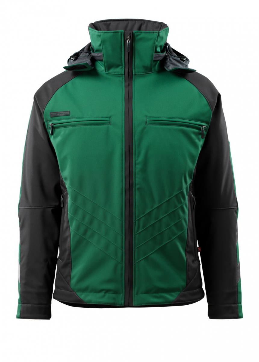 MASCOT-Workwear, Kälteschutz, Soft Shell Jacke, Darmstadt, 305 g/m², grün/schwarz