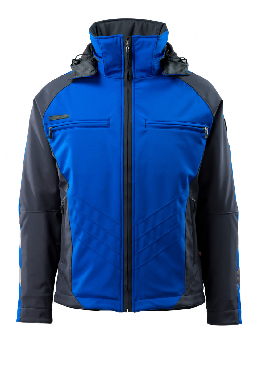 MASCOT-Workwear, Kälteschutz, Soft Shell Jacke, Darmstadt, 305 g/m², kornblau/schwarzblau