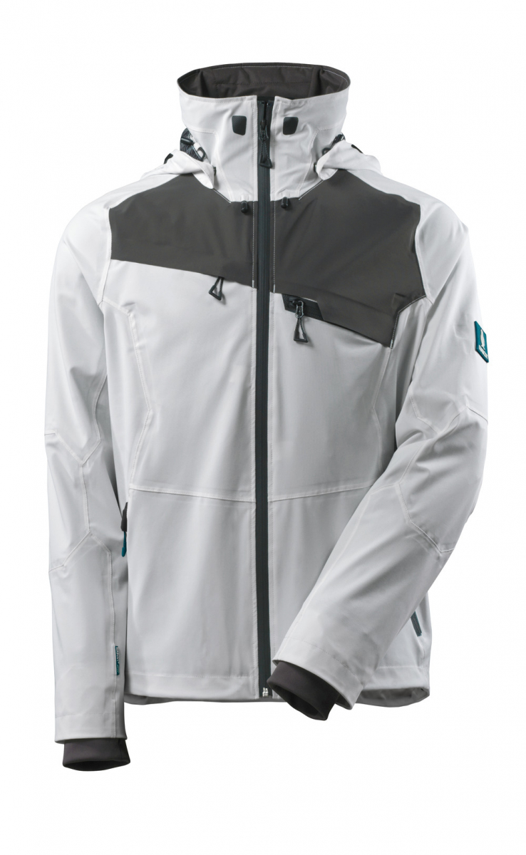 MASCOT-Workwear, Jacke, Vier-Wege-Stretch, wasserdicht, 200 g/m², weiß/dunkelanthrazit