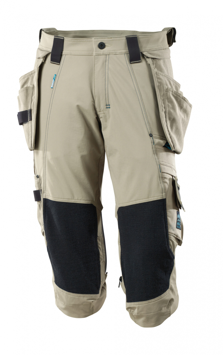 MASCOT-Workwear, Dreiviertel-Hose, 240 g/m², hellkhaki