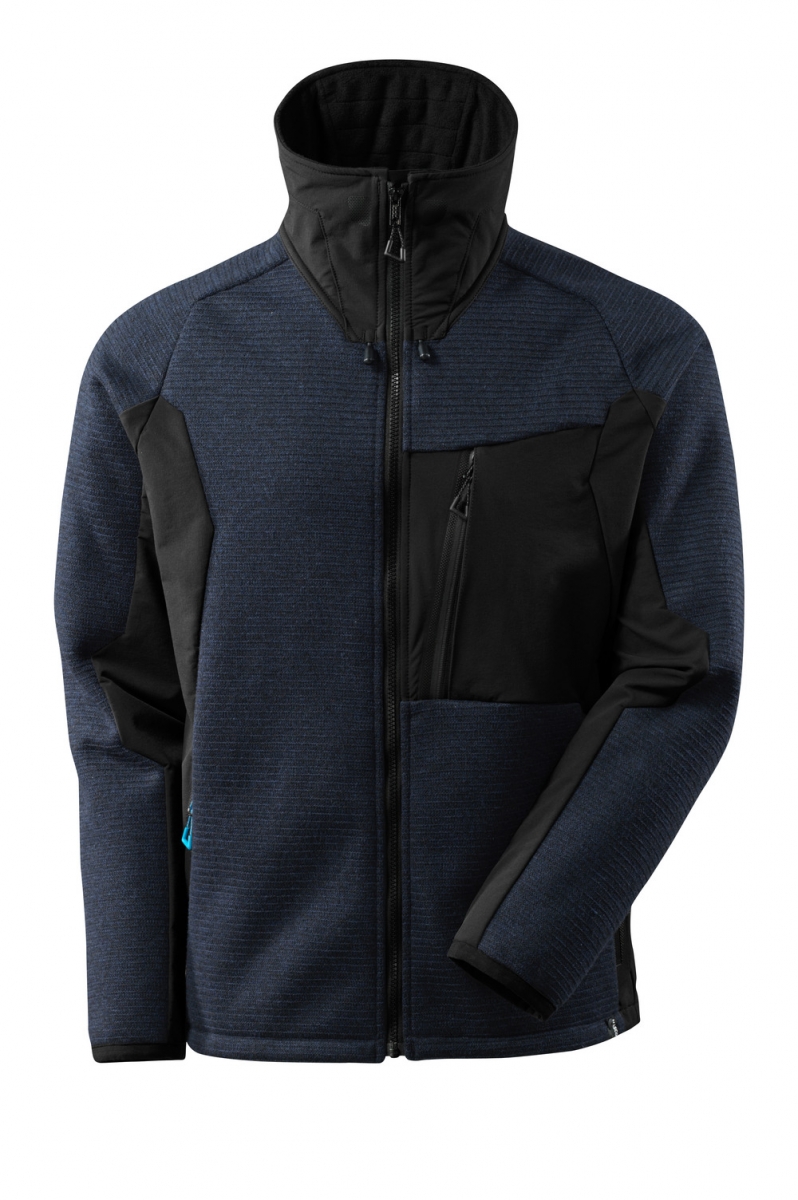 MASCOT-Workwear, Klteschutz, Strickjacke, mit Membran, 460 g/m, schwarzblau/schwarz