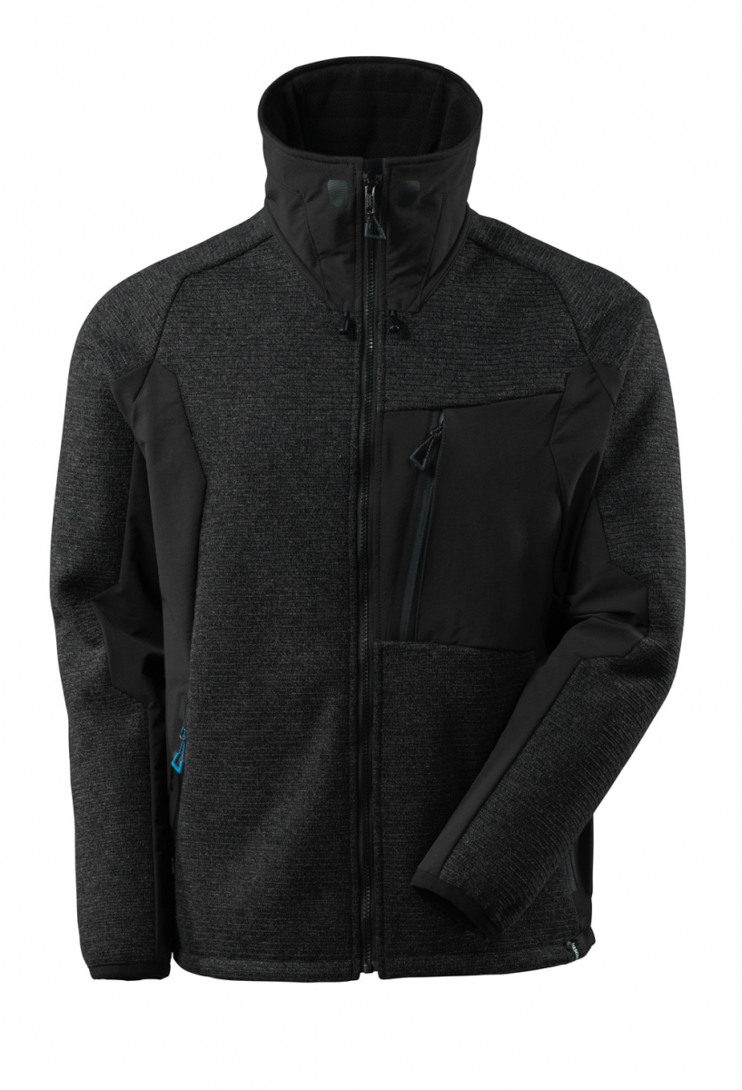 MASCOT-Workwear, Klteschutz, Strickjacke, mit Membran, 460 g/m, schwarz