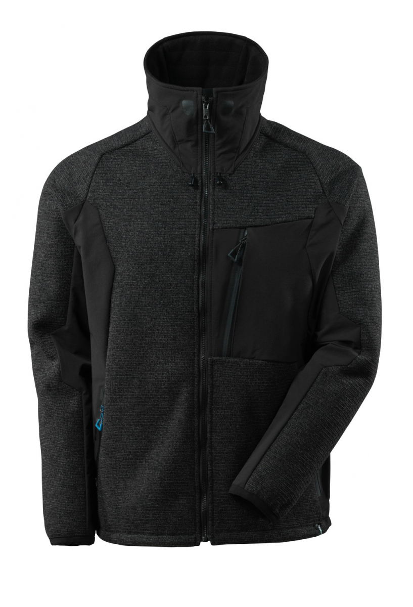 MASCOT-Workwear, Kälteschutz, Strickjacke, mit Membran, 460 g/m², schwarz