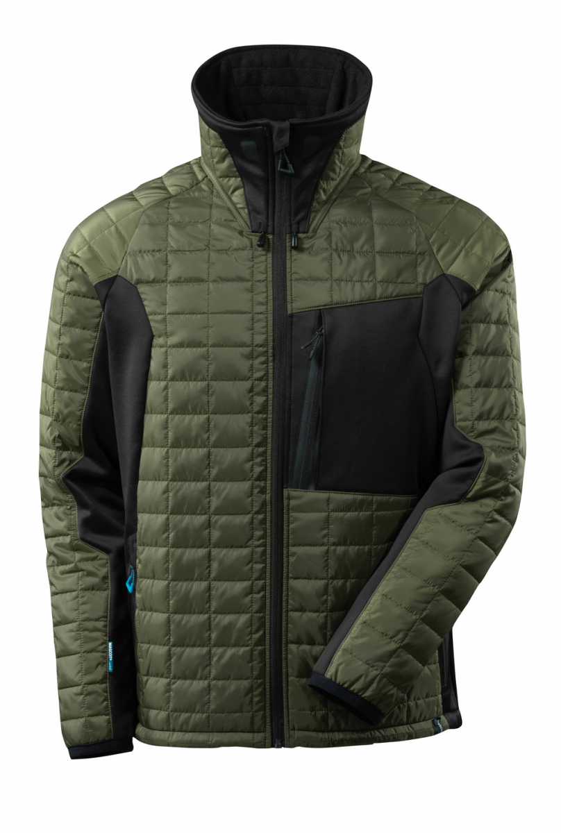 MASCOT-Workwear, Kälte-Schutz, Thermojacke, mit CLIMASCOT-Workwear, ®, 240 g/m², moosgrün/schwarz