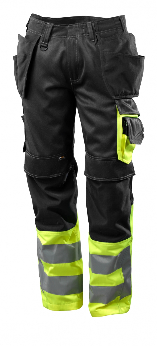MASCOT-Workwear, Warnschutz-Hose, Lg. 76 cm, 290 g/m, schwarz/gelb