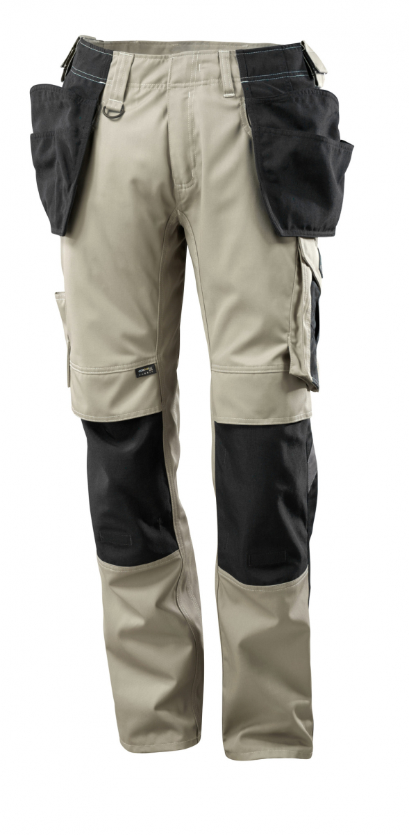 MASCOT-Workwear, Arbeitshose, Lg. 76 cm, 270 g/m, hellkhaki/schwarz