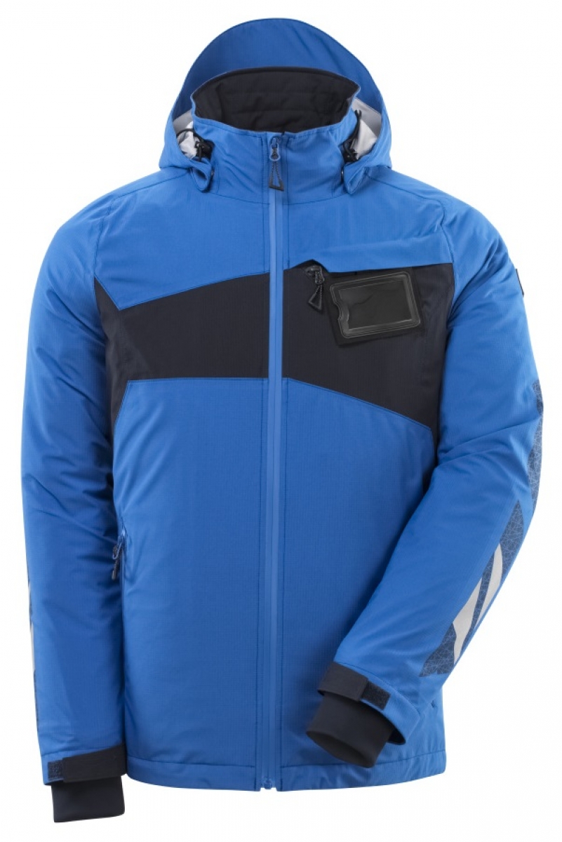 MASCOT-Workwear, Klteschutz, Hard Shell Jacke, 115, g/m, azurblau/schwarzblau