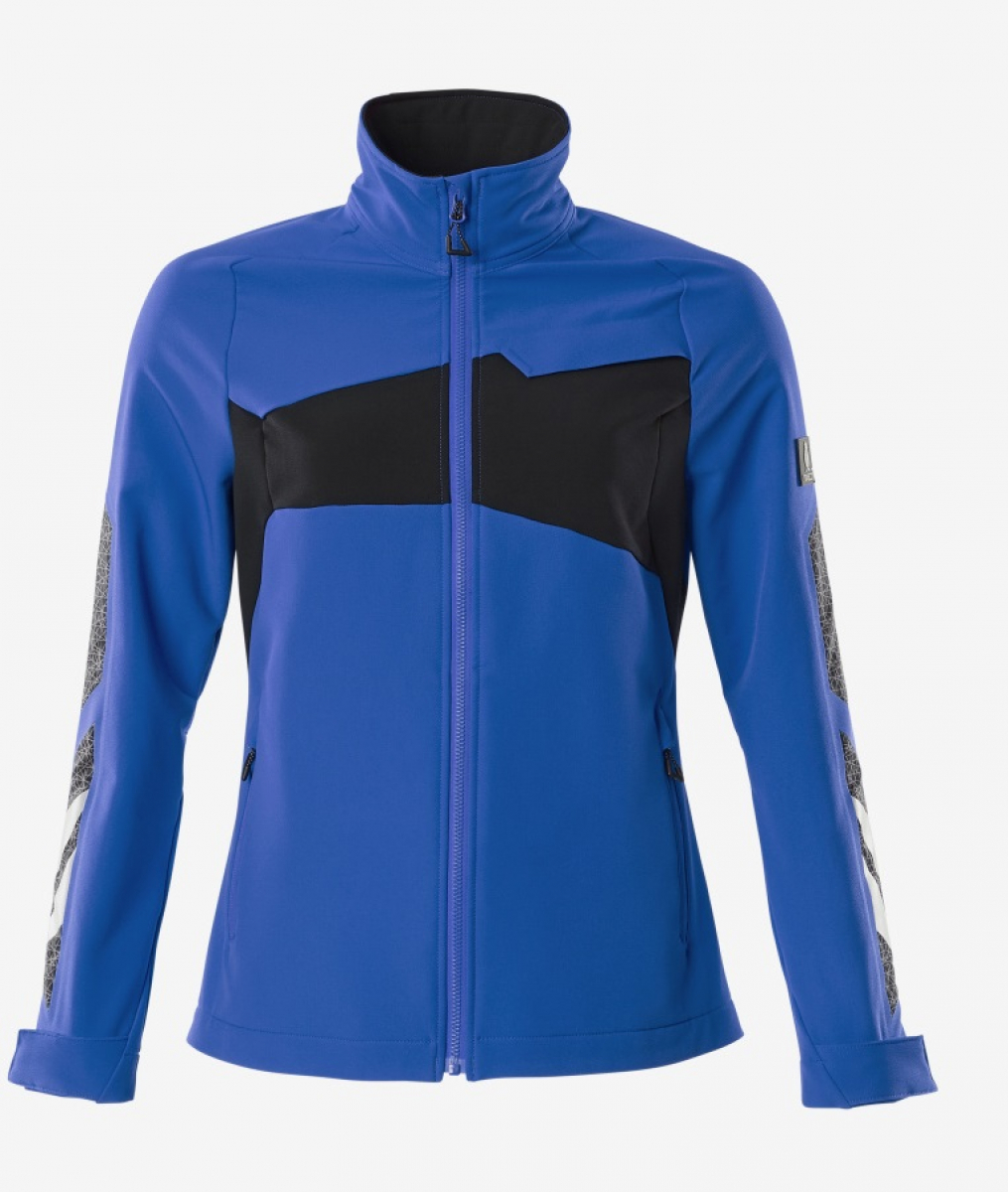 MASCOT-Workwear, Kälteschutz, Damen-Softshell-Arbeitsjacke, 260 g/m², azurblau/schwarzblau