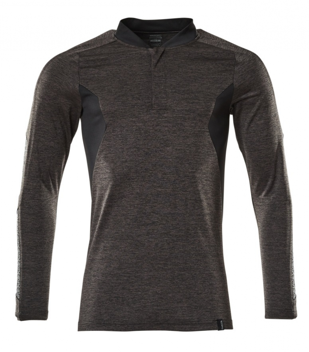 MASCOT-Worker-Shirts, Polo-Shirt, langarm, 230 g/m², dunkelanthrazit/schwarz