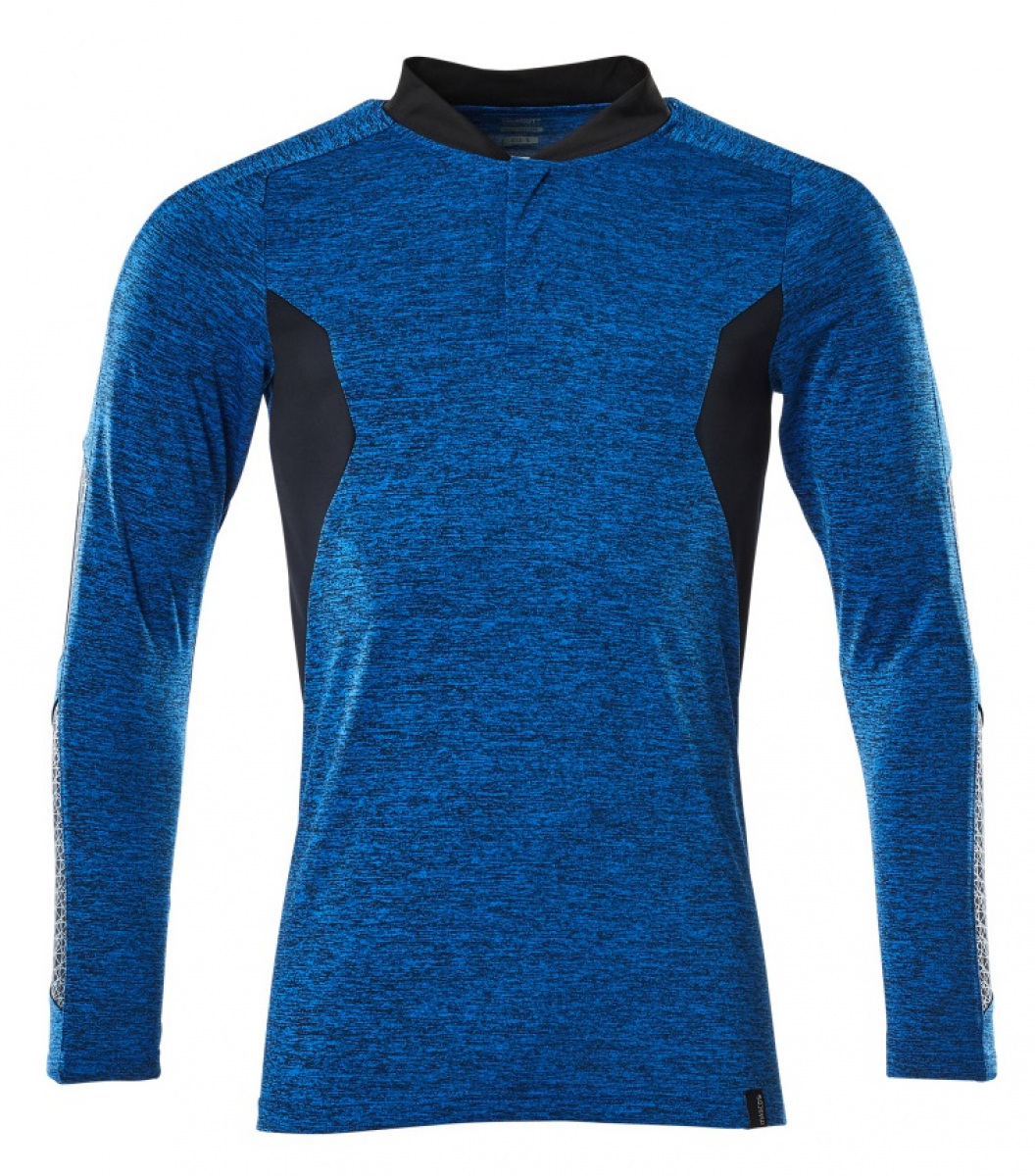 MASCOT-Worker-Shirts, Polo-Shirt, langarm, 230 g/m², azurblau/schwarzblau