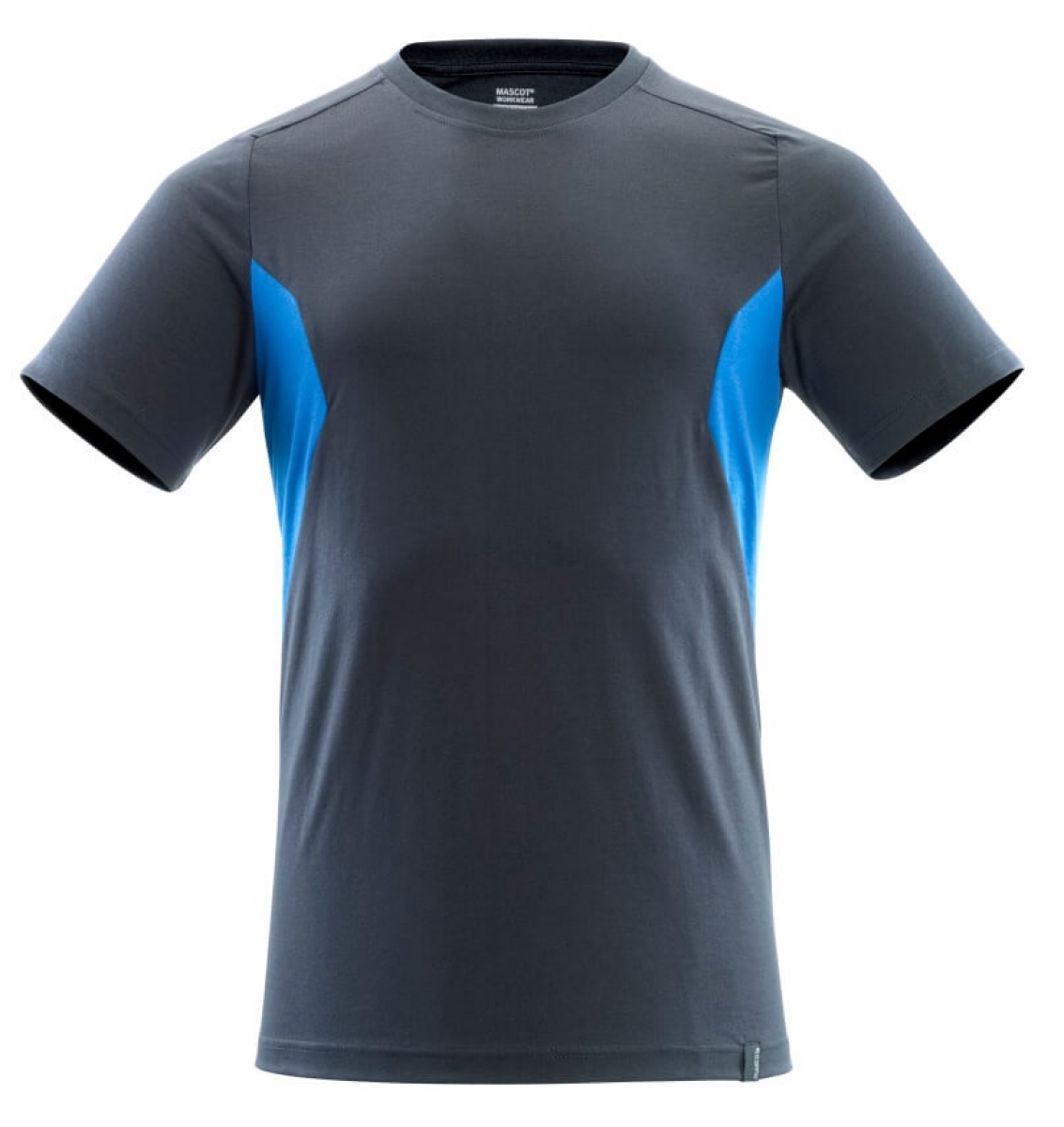MASCOT-Worker-Shirts, T-Shirt, ACCELERATE, schwarzblau/azurblau