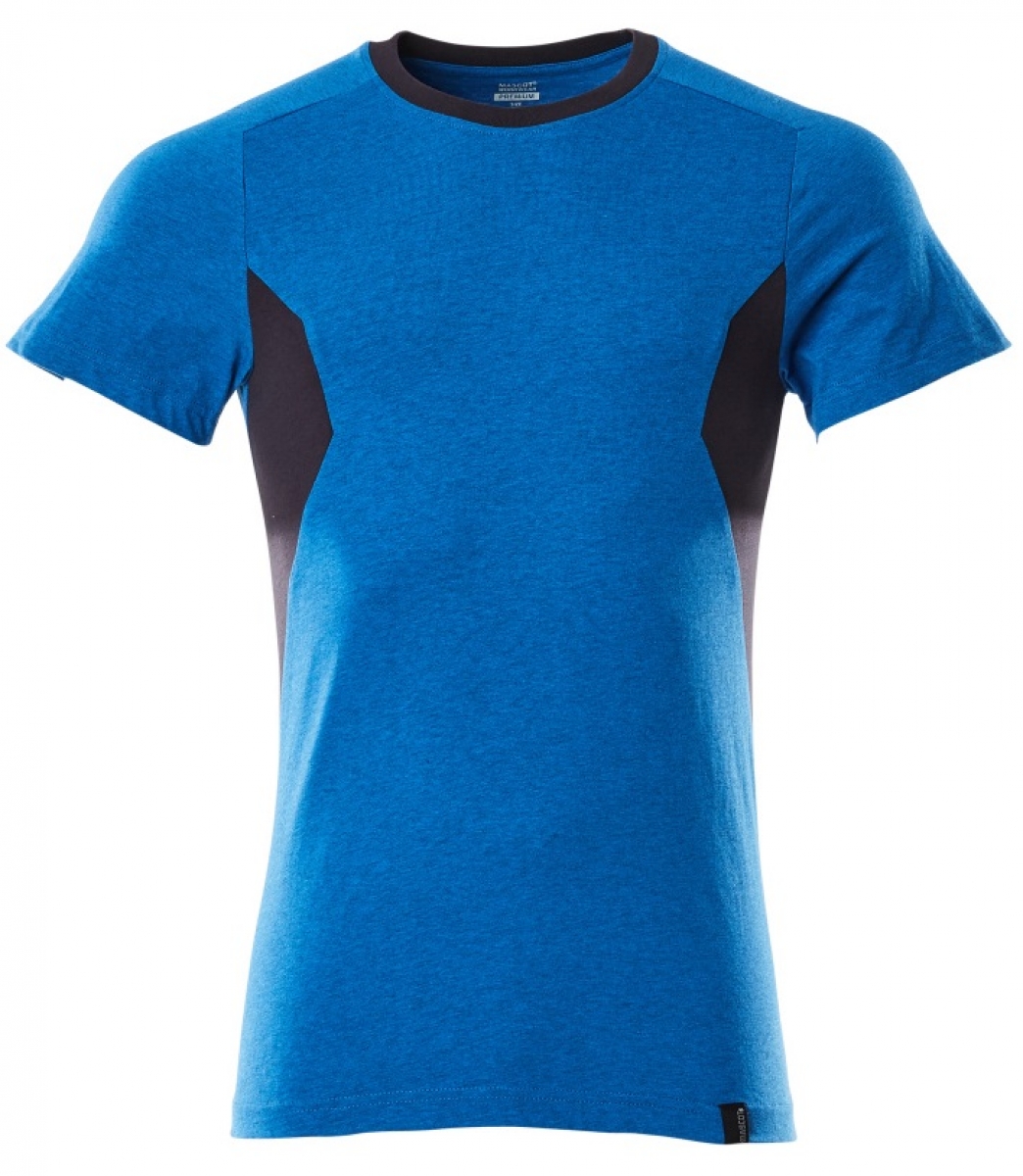 MASCOT-Worker-Shirts, T-Shirt, 195 g/m, azurblau/schwarzblau