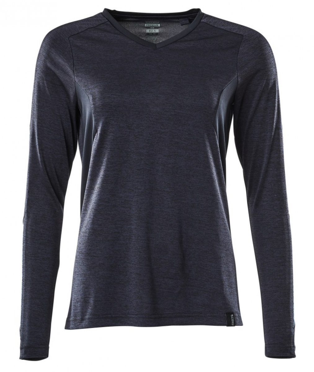 MASCOT-Worker-Shirts, Damen-T-Shirt, langarm, 230 g/m², schwarzblau