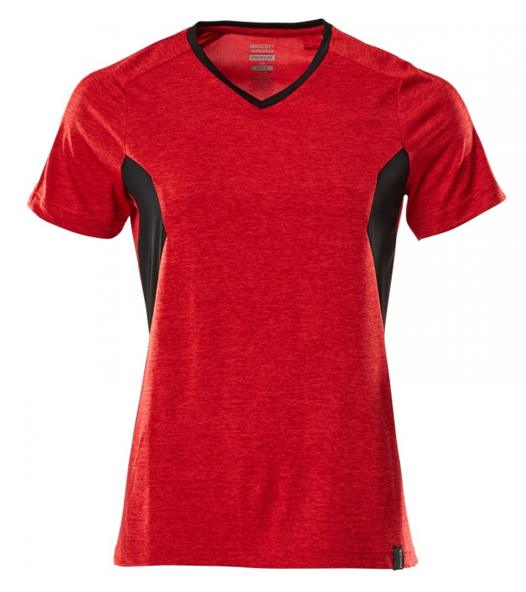 MASCOT-Worker-Shirts, Damen-T-Shirt, 150 g/m², verkehrsrot/schwarz