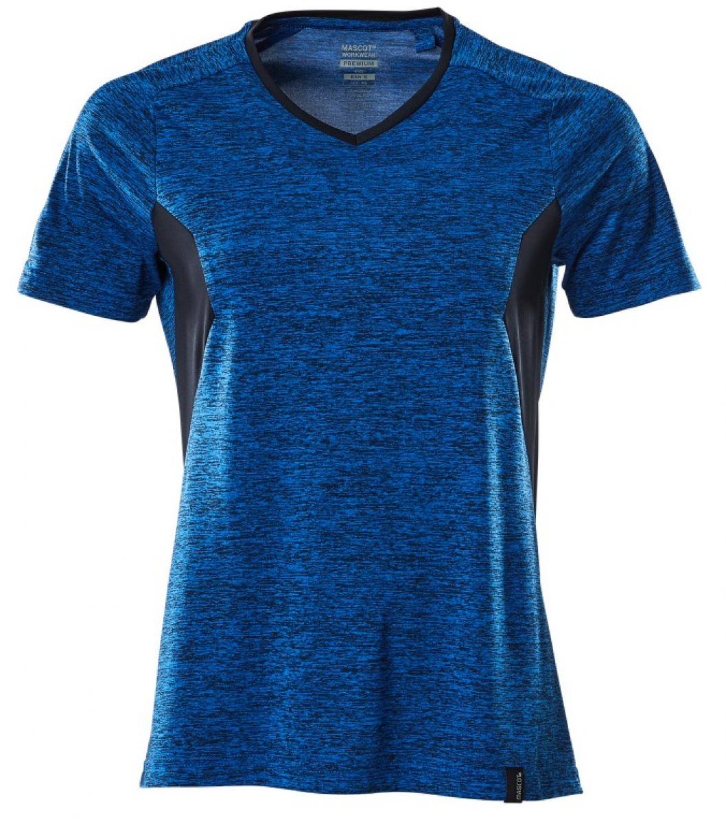 MASCOT-Worker-Shirts, Damen-T-Shirt, 150 g/m², azurblau/schwarzblau