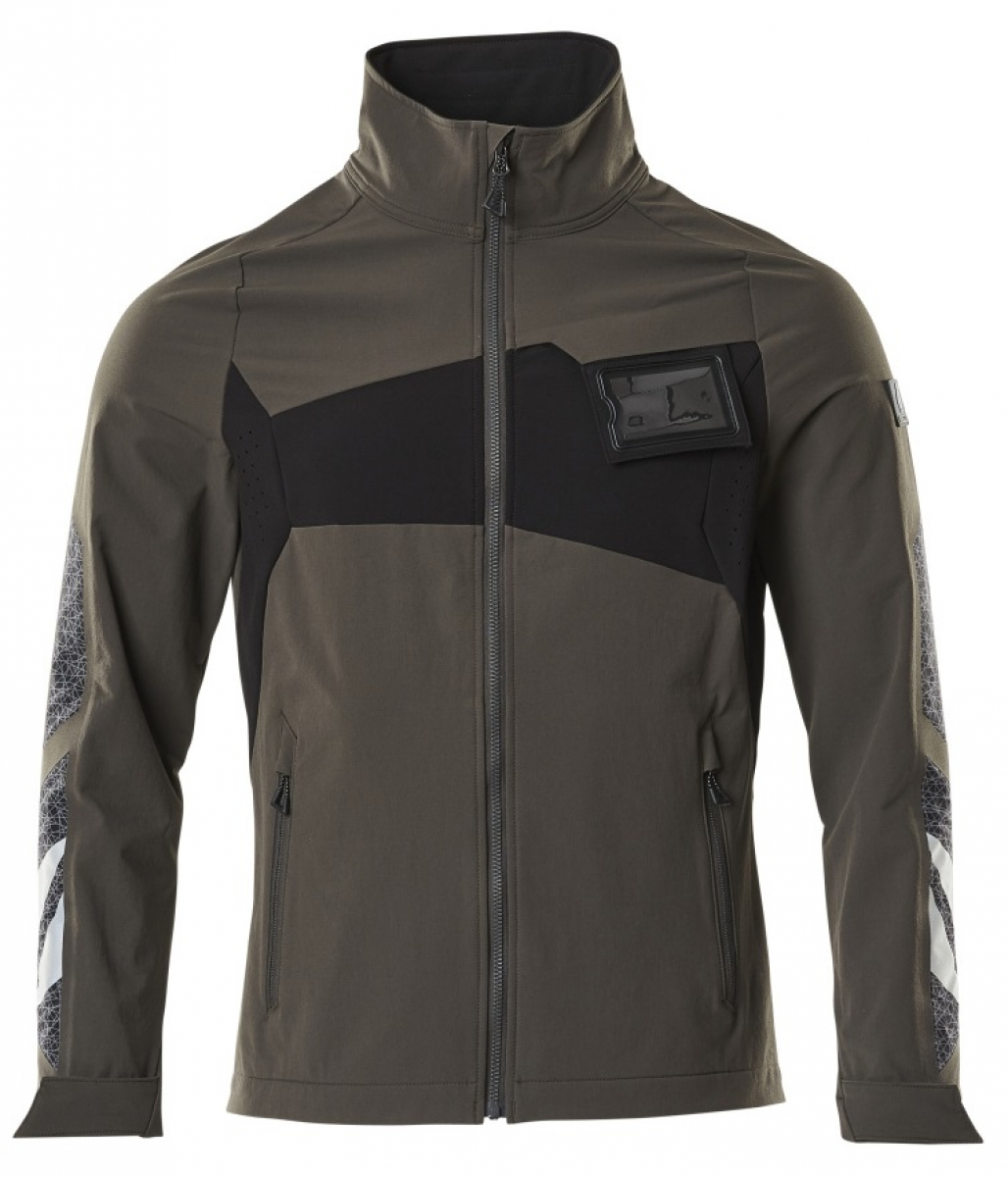 MASCOT-Workwear, Kälteschutz, Softshell-Arbeitsjacke, 260 g/m², dunkelanthrazit/schwarz