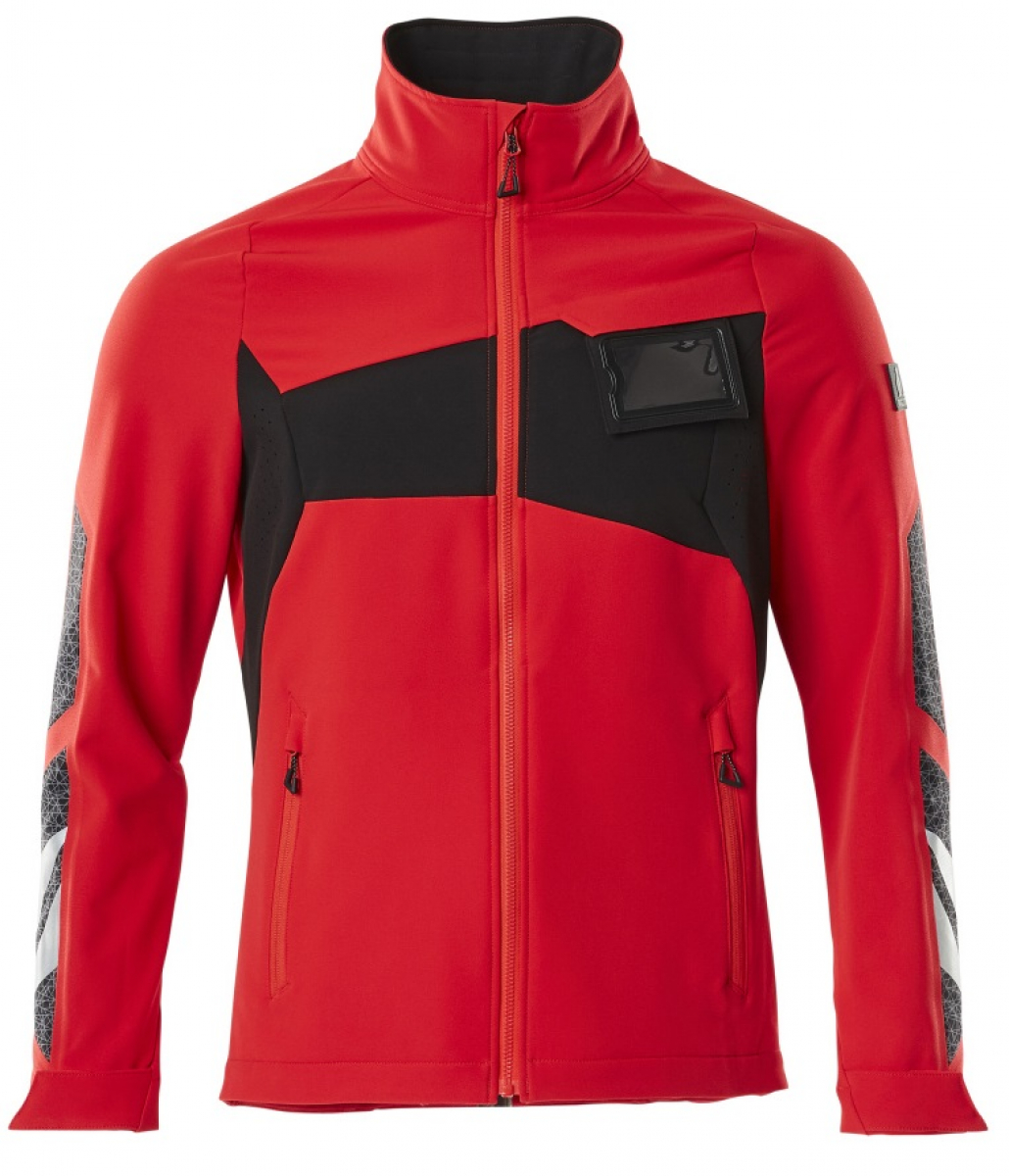 MASCOT-Workwear, Klteschutz, Softshell-Arbeitsjacke, 260 g/m, verkehrsrot/schwarz