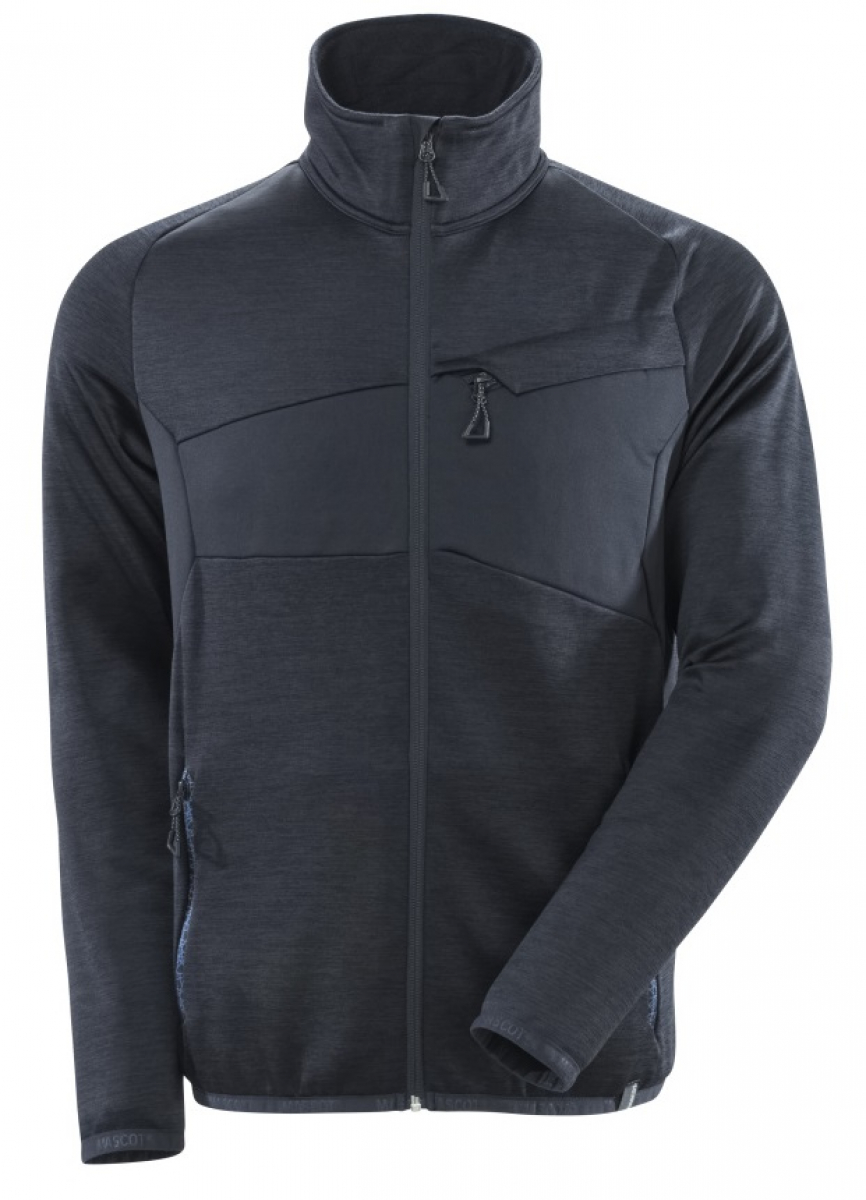 MASCOT-Workwear, Kälteschutz, Fleecepullover mit Reißverschluss, 260 g/m², schwarzblau