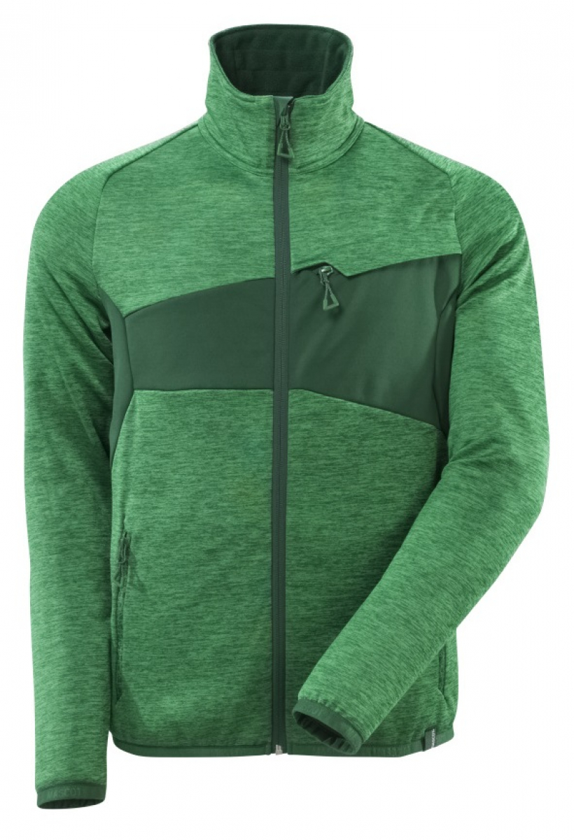 MASCOT-Workwear, Klteschutz, Fleecepullover mit Reiverschluss, 260 g/m, grasgrn/grn