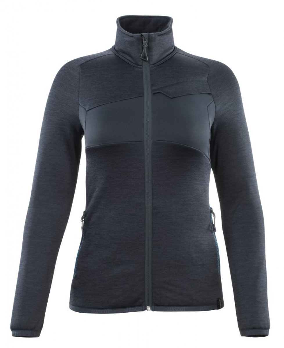 MASCOT-Workwear, Kälteschutz, Damen Fleecepullover mit Reißverschluss, 260 g/m², schwarzblau