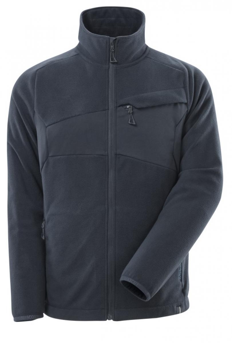MASCOT-Workwear, Klteschutz, Fleecepullover mit Reiverschluss, 270 g/m, schwarzblau