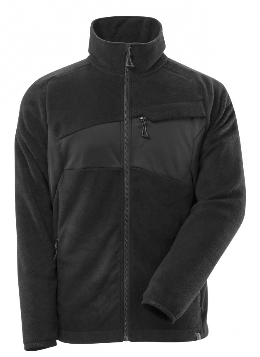 MASCOT-Workwear, Klteschutz, Fleecepullover mit Reiverschluss, 270 g/m, schwarz