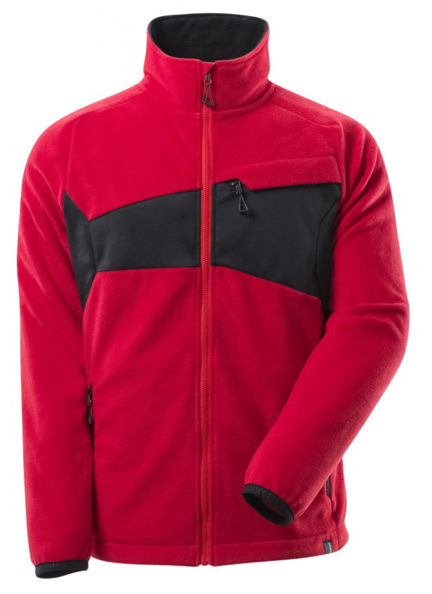 MASCOT-Workwear, Kälteschutz, Fleecepullover mit Reißverschluss, 270 g/m², verkehrsrot/schwarz