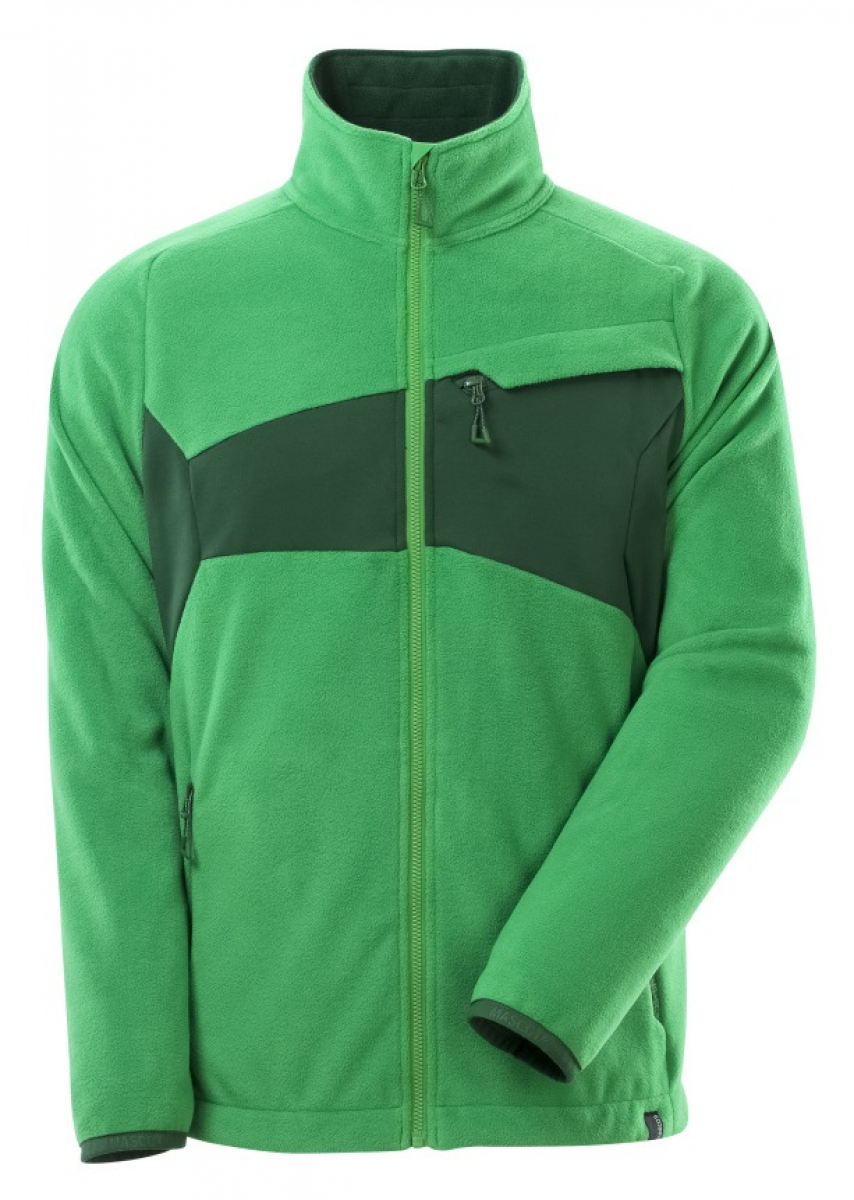 MASCOT-Workwear, Klteschutz, Fleecepullover mit Reiverschluss, 270 g/m, grasgrn/grn