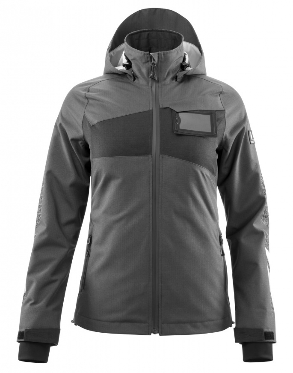 MASCOT-Workwear, Kälteschutz, Damen Hard Shell Jacke, 210, g/m², dunkelanthrazit/schwarz