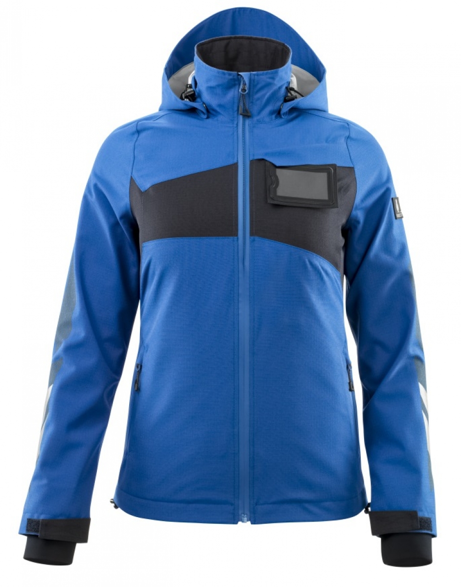 MASCOT-Workwear, Klteschutz, Damen Hard Shell Jacke, 210, g/m, azurblau/schwarzblau