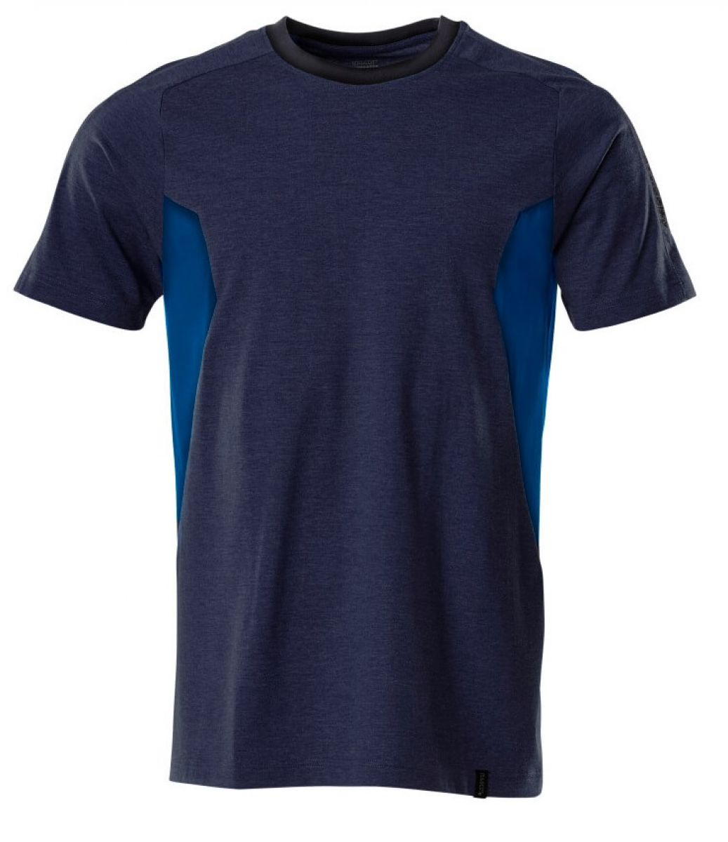 MASCOT-Worker-Shirts, T-Shirt, ACCELERATE, 195 g/m², schwarzblau/azurblau