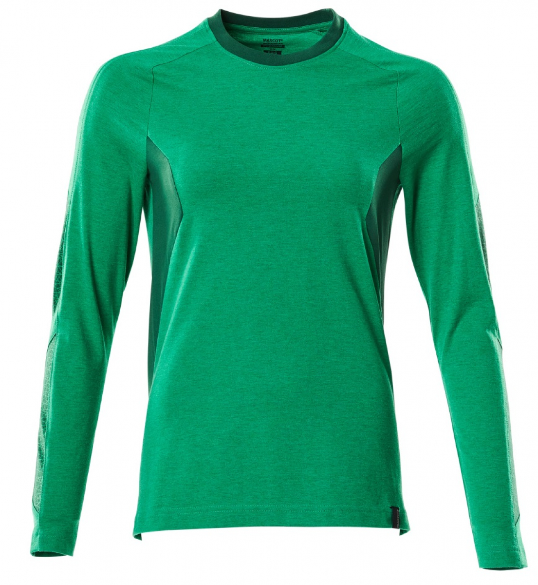 MASCOT-Worker-Shirts, Damen-T-Shirt, langarm, 195 g/m², grasgrün/grün
