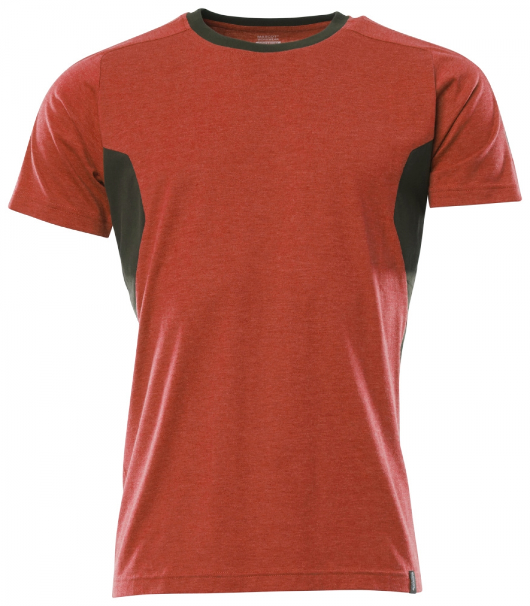 MASCOT-Worker-Shirts, Damen-T-Shirt, 195 g/m, verkehrsrot/schwarz