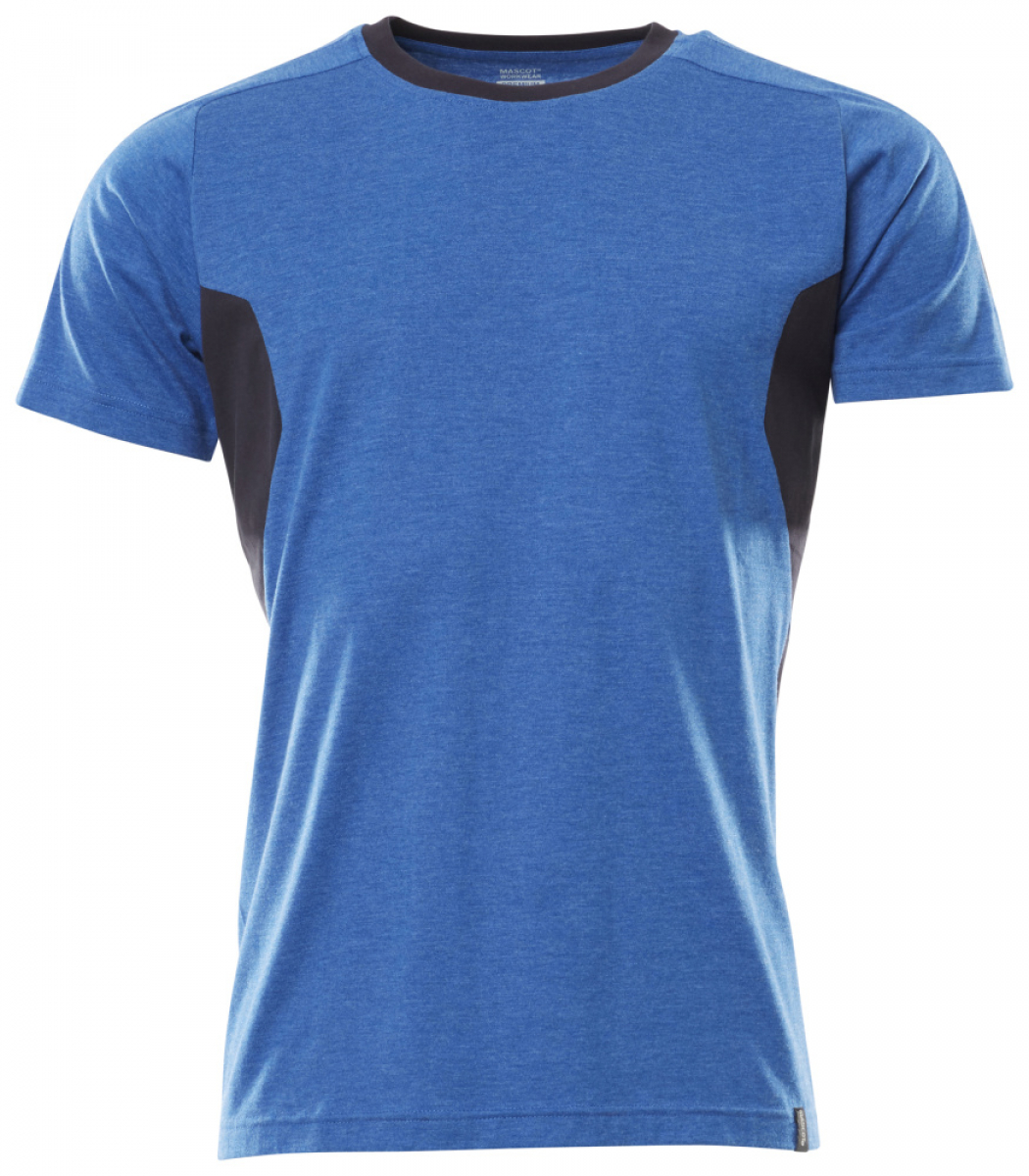 MASCOT-Worker-Shirts, Damen-T-Shirt, 195 g/m², azurblau/schwarzblau