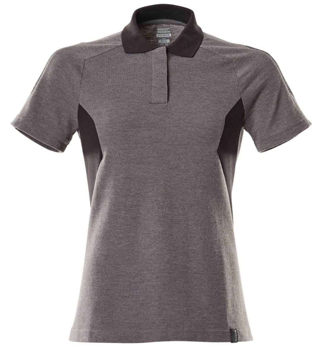 MASCOT-Worker-Shirts, Damen Polo-Shirt, 180 g/m², dunkelanthrazit/schwarz