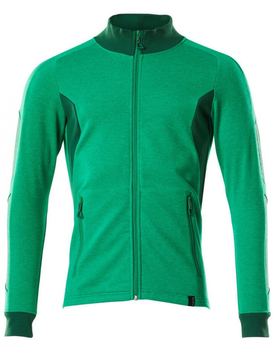 MASCOT-Worker-Shirts, Sweatshirt mit Reißverschluss, 310 g/m², grasgrün/grün